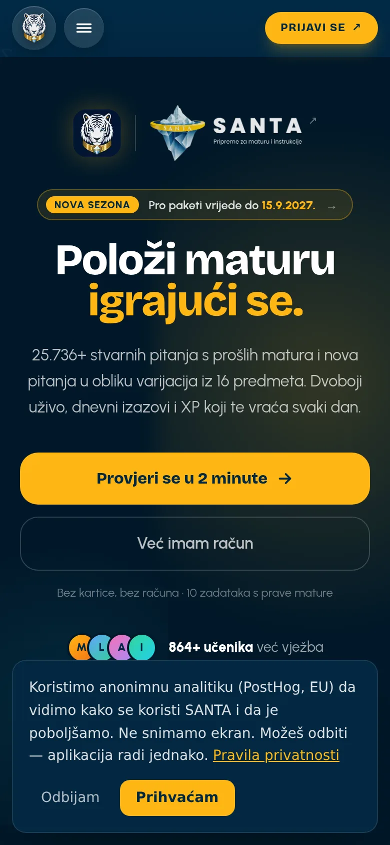 SANTA Kviz na mobitelu